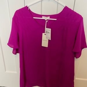 New Pleione magenta dress shirt. Size L. NWT